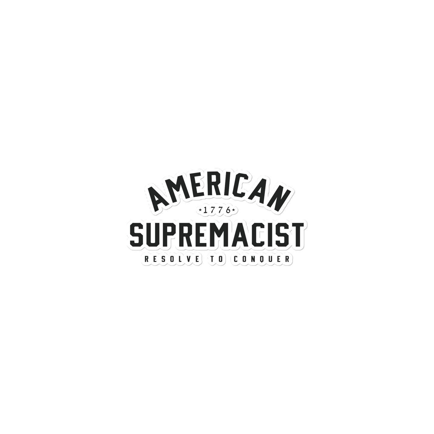 American Supremacist - Black Label Sticker